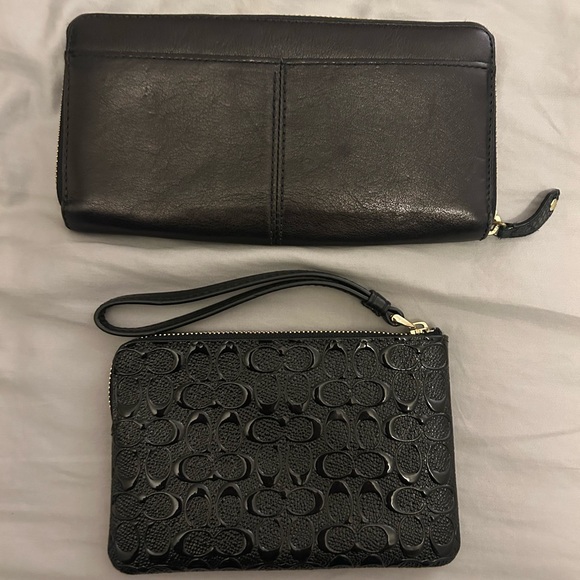 Coach Black Wallet and Wristlet Set - Picture 2 of 5